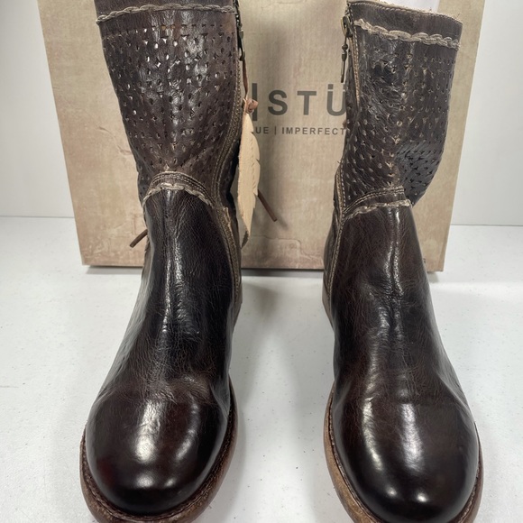 BedStu Cheshire Rustic Leather Boots